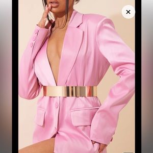 Gold metal waist belt